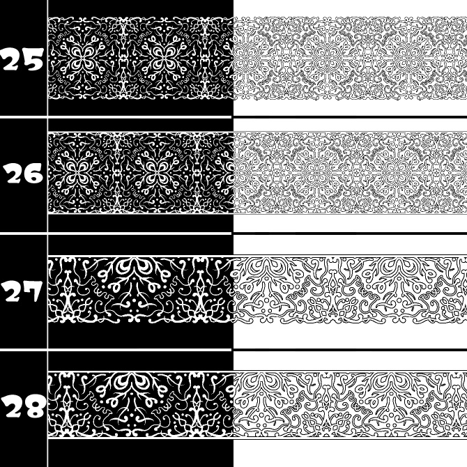 No.185a みそおねぎ飾り枠集