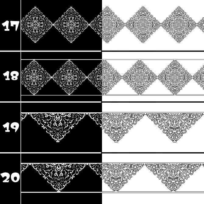 No.185a みそおねぎ飾り枠集