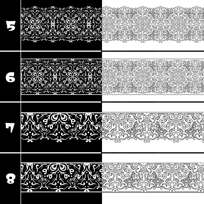 No.185a みそおねぎ飾り枠集