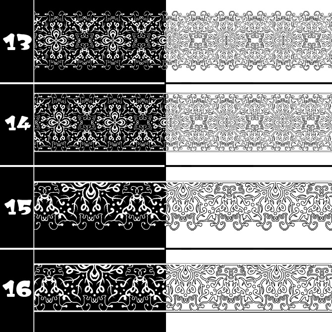 No.185a みそおねぎ飾り枠集