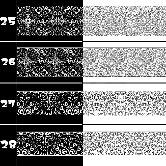 No.185b みそおねぎ飾り枠集