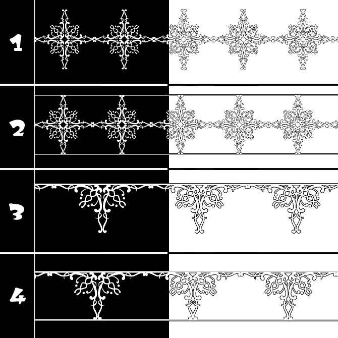 No.185b みそおねぎ飾り枠集