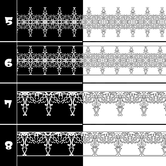 No.185b みそおねぎ飾り枠集