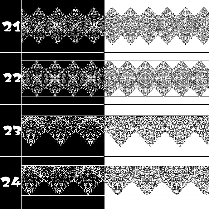 No.185b みそおねぎ飾り枠集