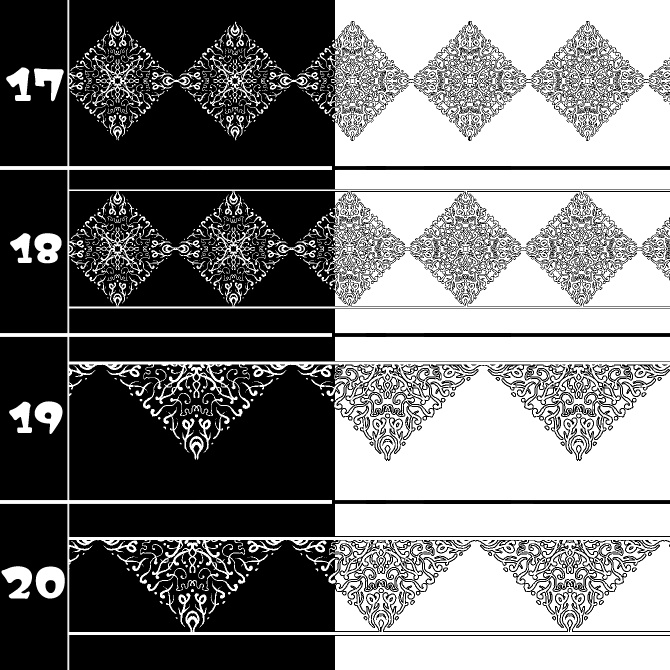 No.185b みそおねぎ飾り枠集