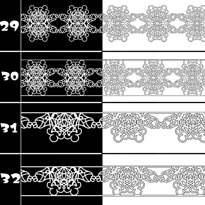No.186 みそおねぎ飾り枠集