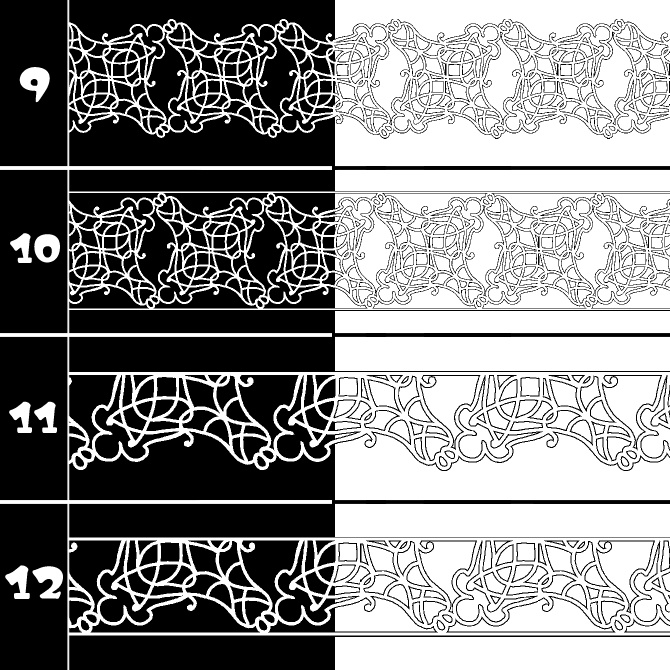 No.186 みそおねぎ飾り枠集