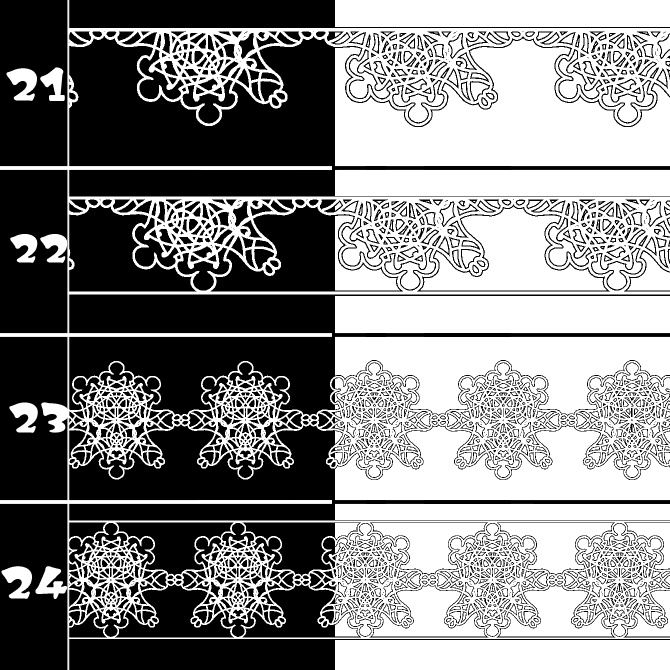 No.186 みそおねぎ飾り枠集