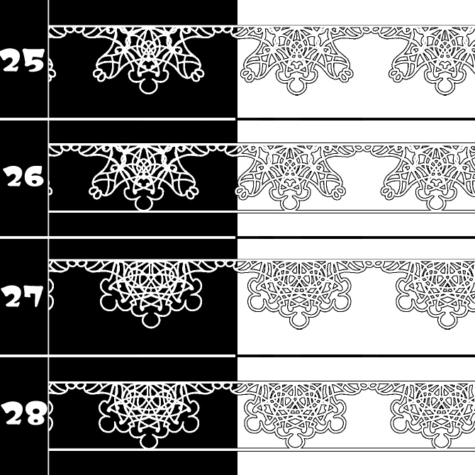 No.186 みそおねぎ飾り枠集