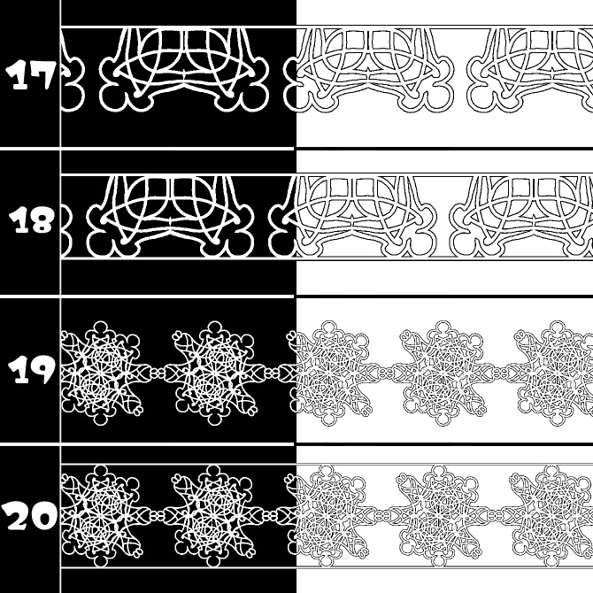 No.186 みそおねぎ飾り枠集