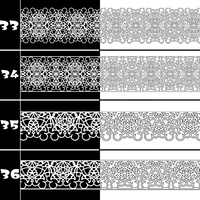 No.186 みそおねぎ飾り枠集