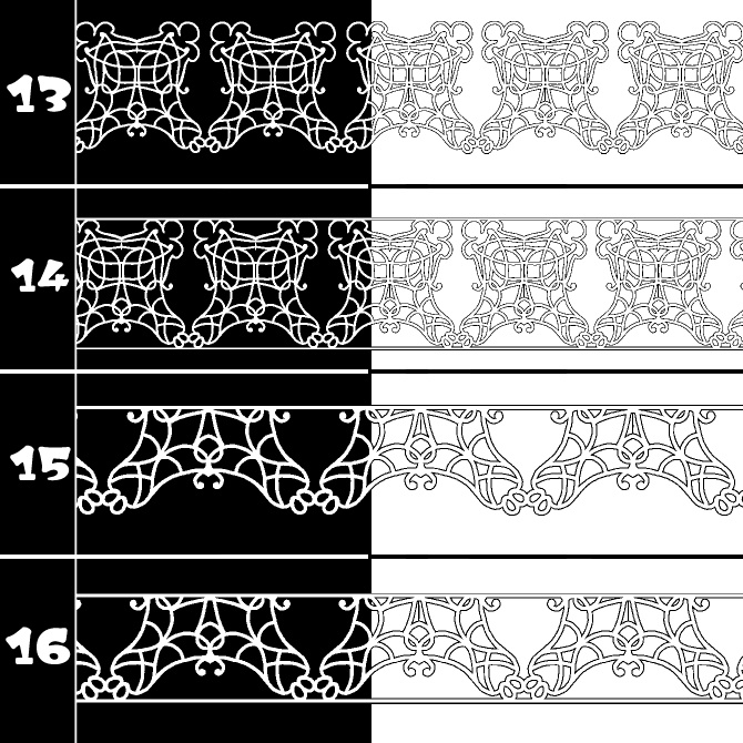 No.186 みそおねぎ飾り枠集