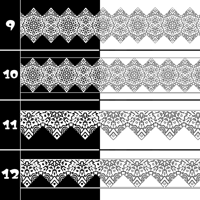 No.187 みそおねぎ飾り枠集