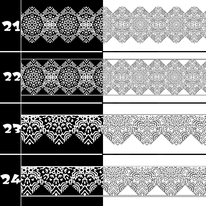 No.187 みそおねぎ飾り枠集
