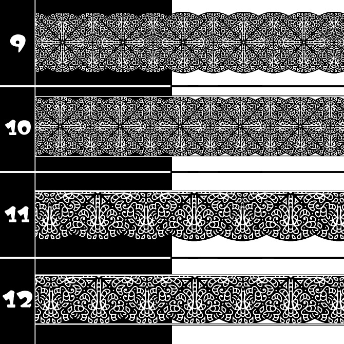 No.188 みそおねぎ飾り枠集