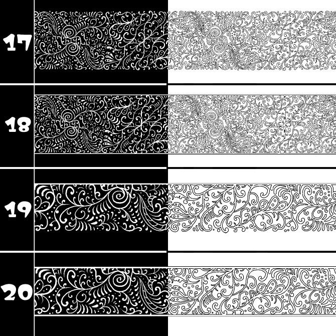 No.189 みそおねぎ飾り枠集