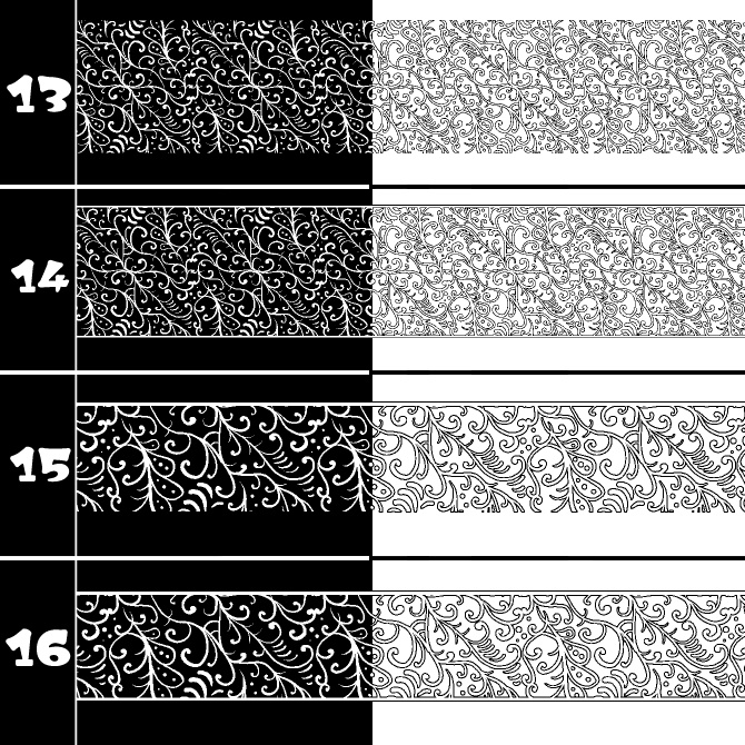 No.189 みそおねぎ飾り枠集