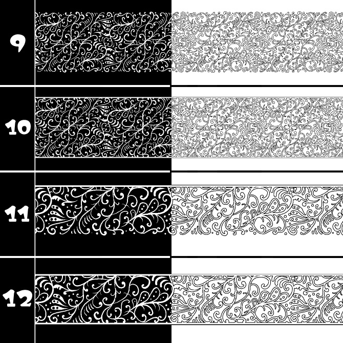 No.189 みそおねぎ飾り枠集