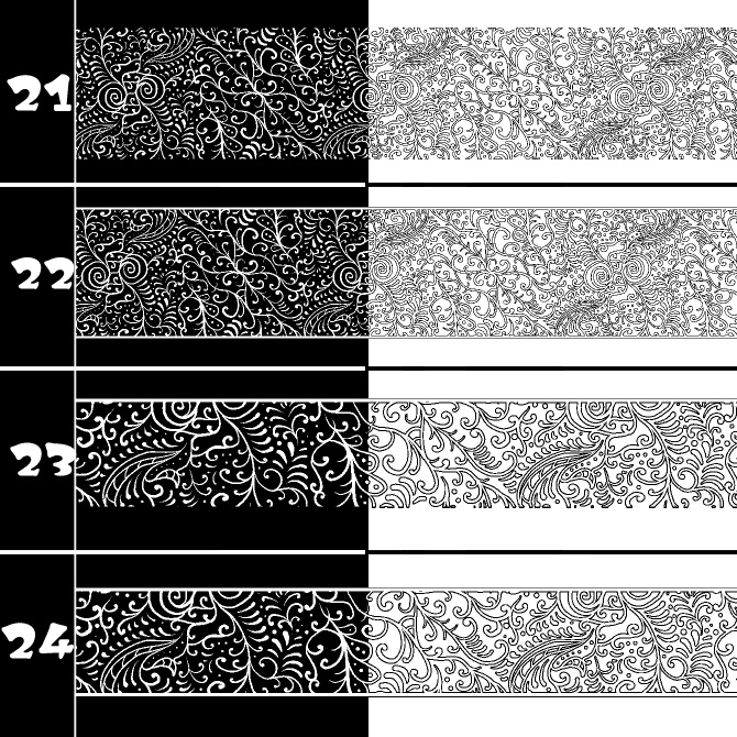 No.189 みそおねぎ飾り枠集