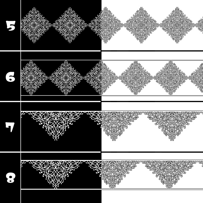 No.190 みそおねぎ飾り枠集