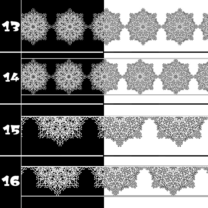No.190 みそおねぎ飾り枠集