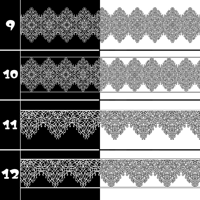 No.190 みそおねぎ飾り枠集