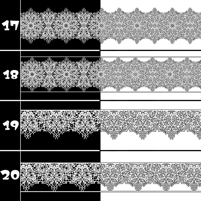 No.190 みそおねぎ飾り枠集