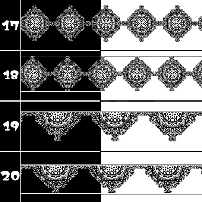 No.191a みそおねぎ飾り枠集