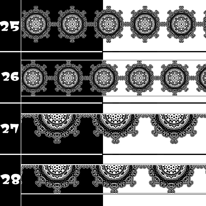 No.191a みそおねぎ飾り枠集