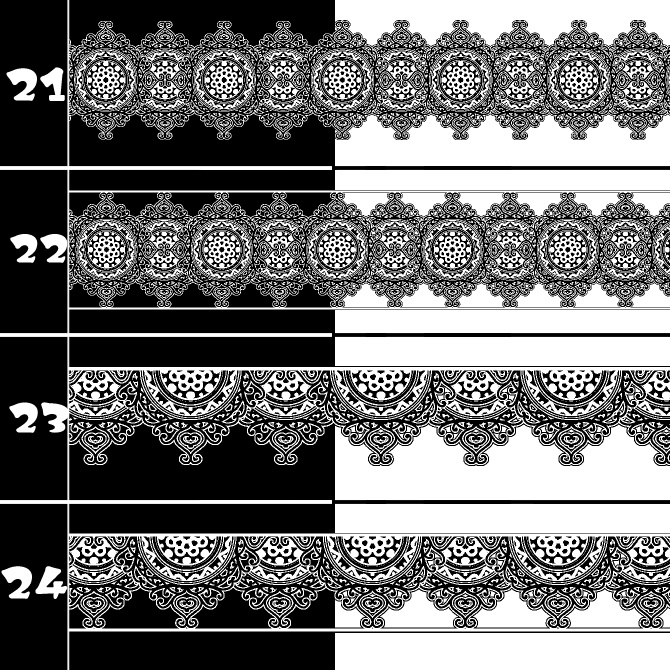 No.191a みそおねぎ飾り枠集