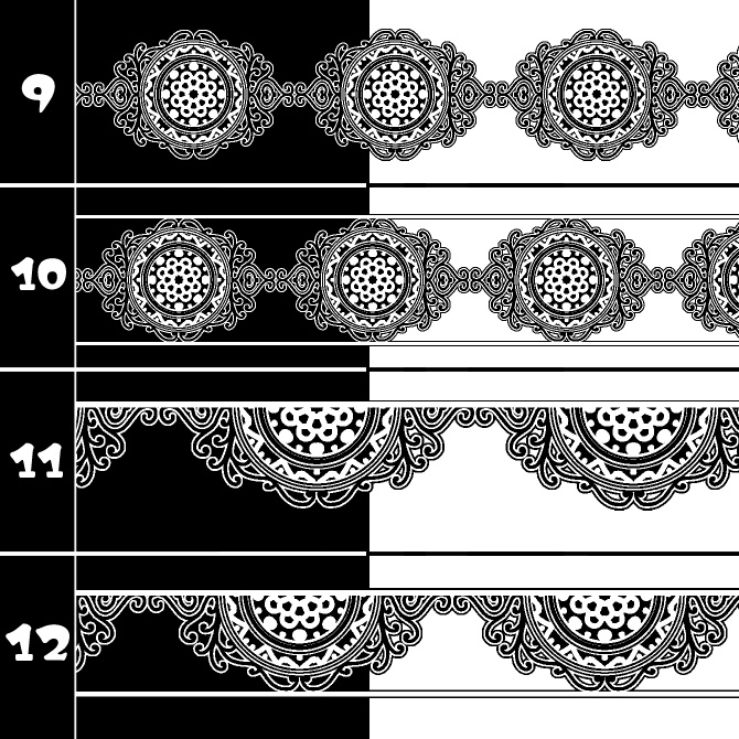 No.191a みそおねぎ飾り枠集