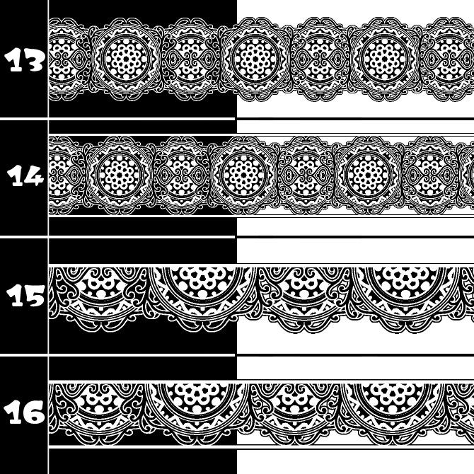 No.191a みそおねぎ飾り枠集