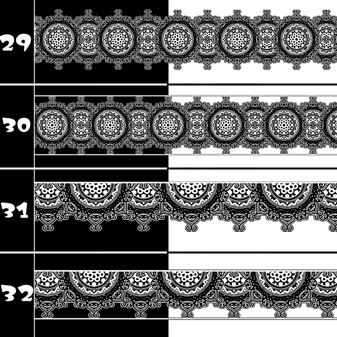 No.191a みそおねぎ飾り枠集