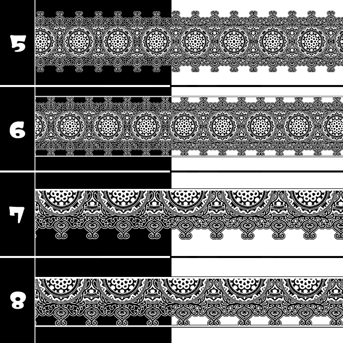 No.191a みそおねぎ飾り枠集