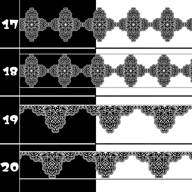 No.191b みそおねぎ飾り枠集