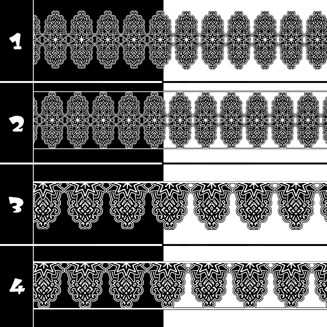 No.191b みそおねぎ飾り枠集