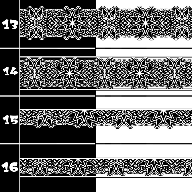 No.191b みそおねぎ飾り枠集