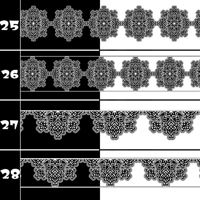 No.191b みそおねぎ飾り枠集