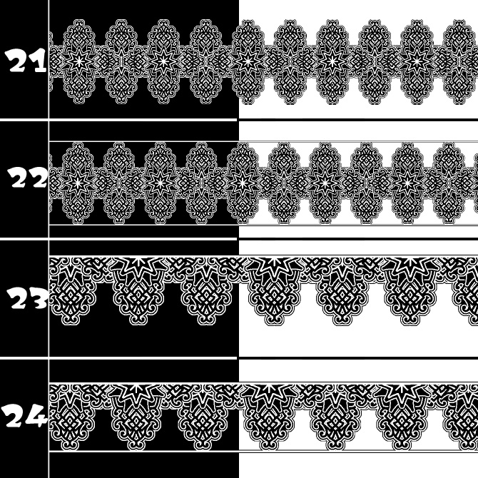 No.191b みそおねぎ飾り枠集