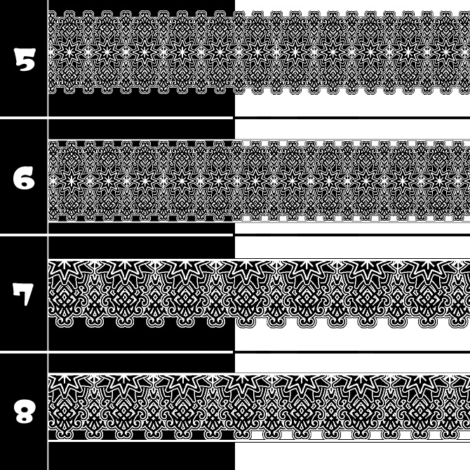No.191b みそおねぎ飾り枠集