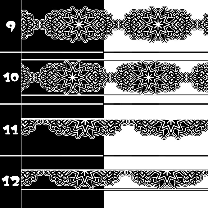 No.191b みそおねぎ飾り枠集