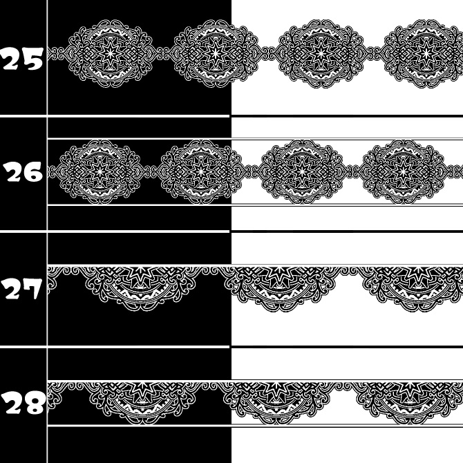 No.191c みそおねぎ飾り枠集