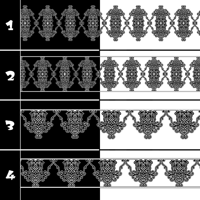 No.191c みそおねぎ飾り枠集