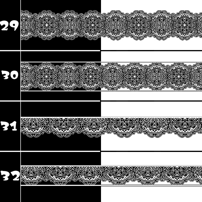 No.191c みそおねぎ飾り枠集