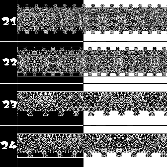No.191c みそおねぎ飾り枠集