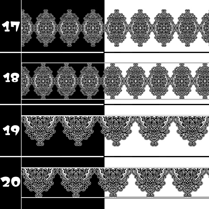 No.191c みそおねぎ飾り枠集