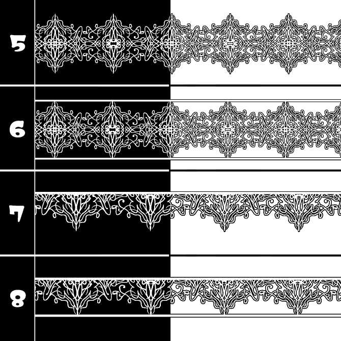 No.192 みそおねぎ飾り枠集