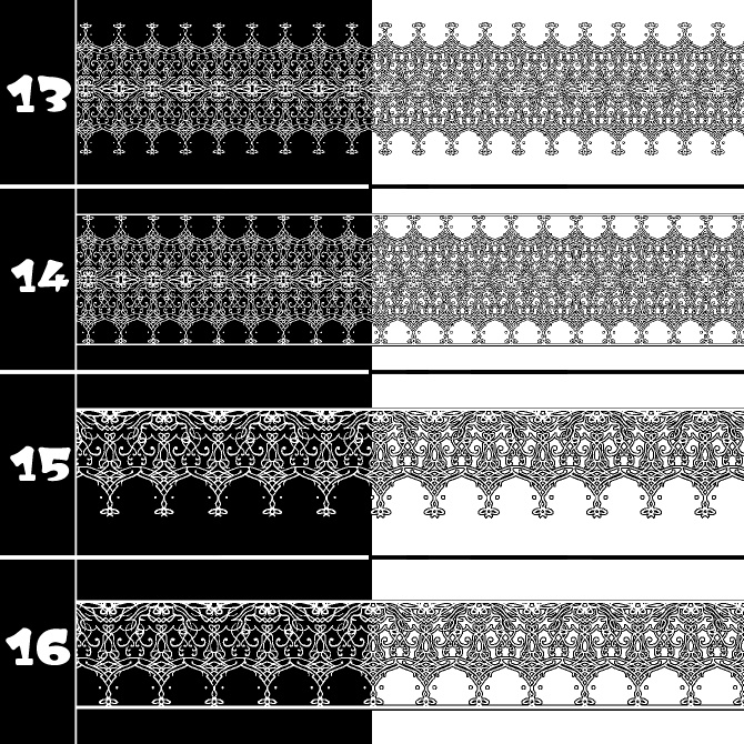 No.192 みそおねぎ飾り枠集