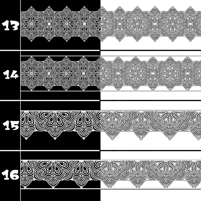 No.193a みそおねぎ飾り枠集