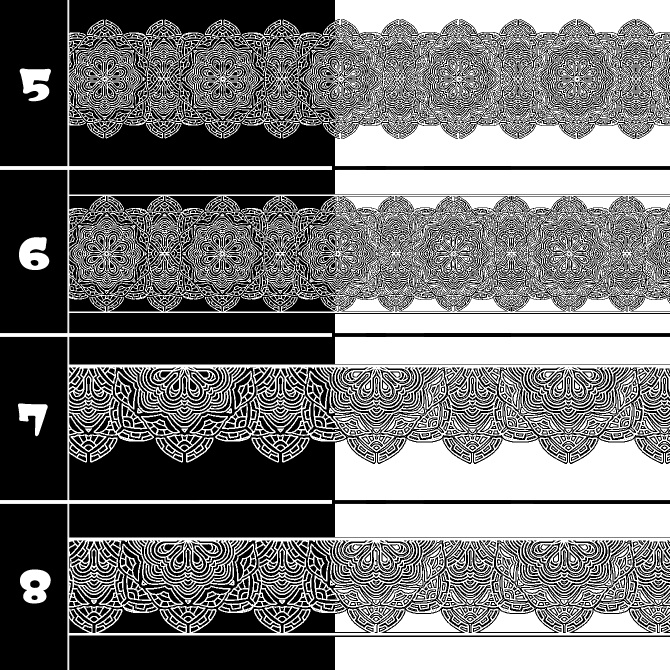 No.193a みそおねぎ飾り枠集